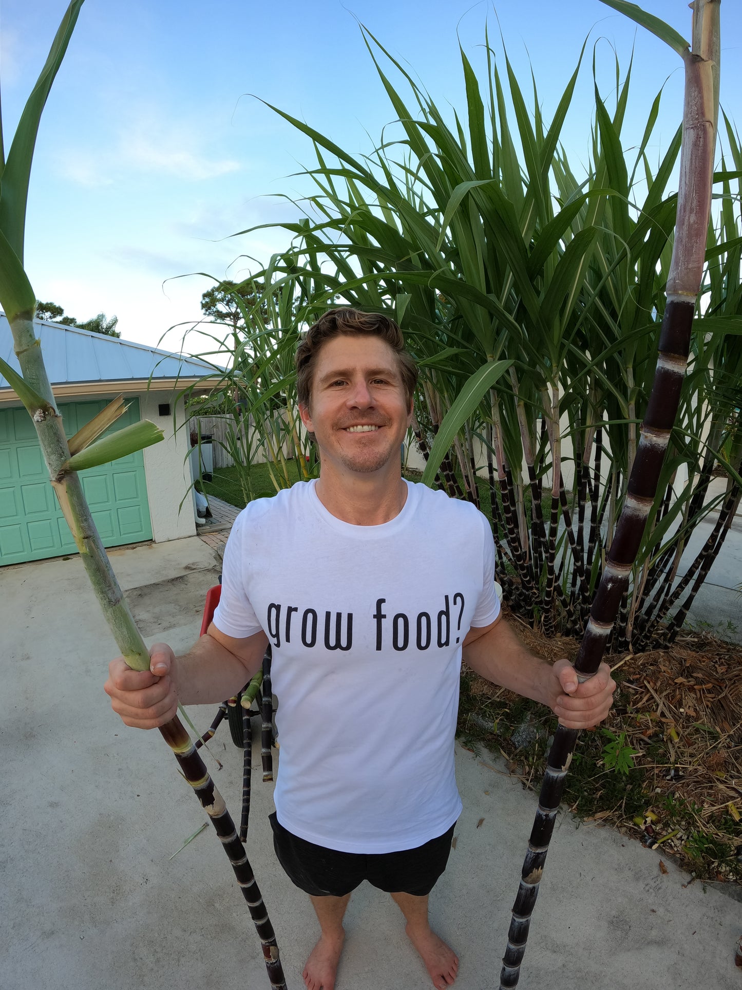 grow food? 100% Cotton T-Shirt