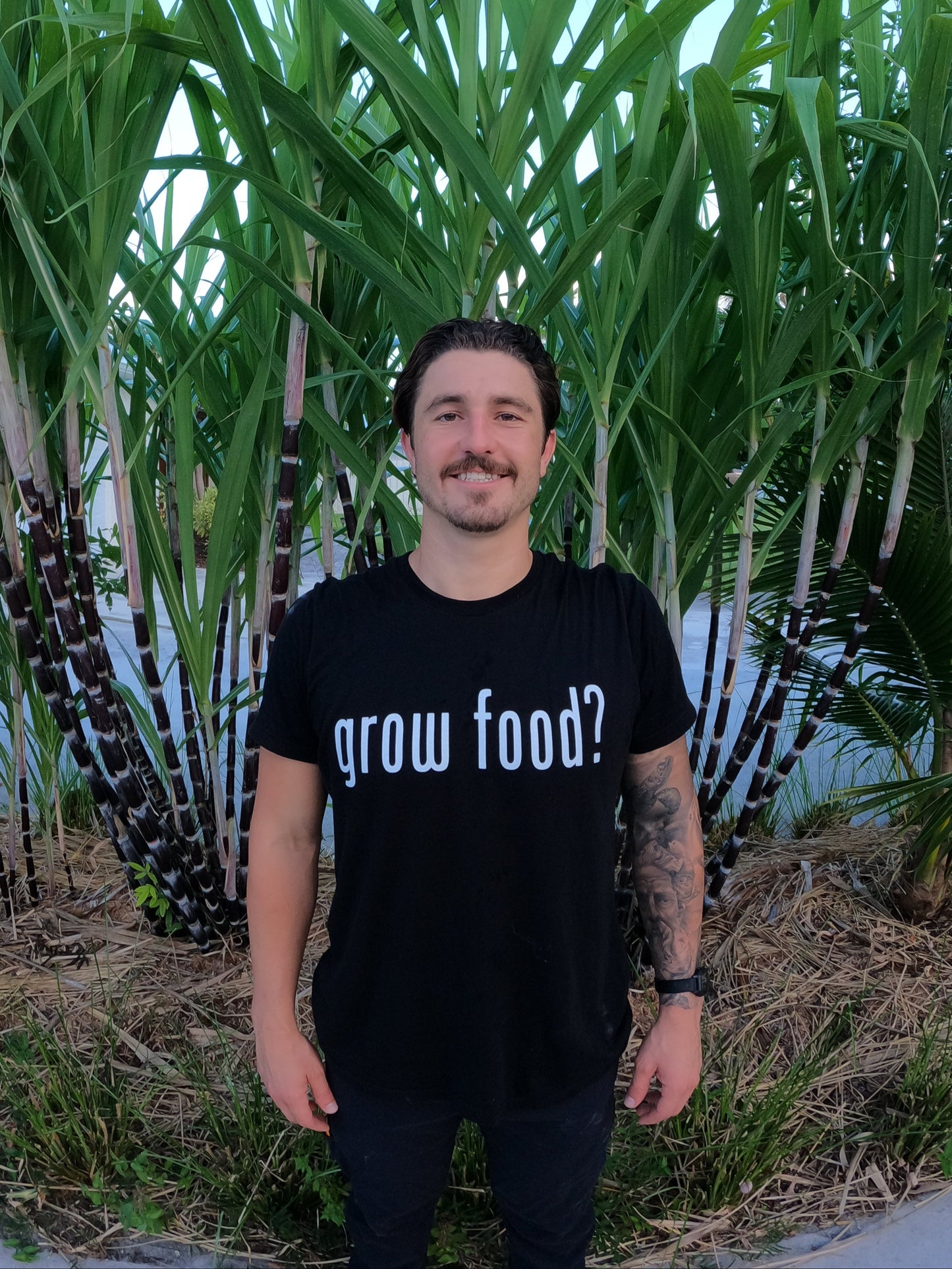 grow food? 100% Cotton T-Shirt