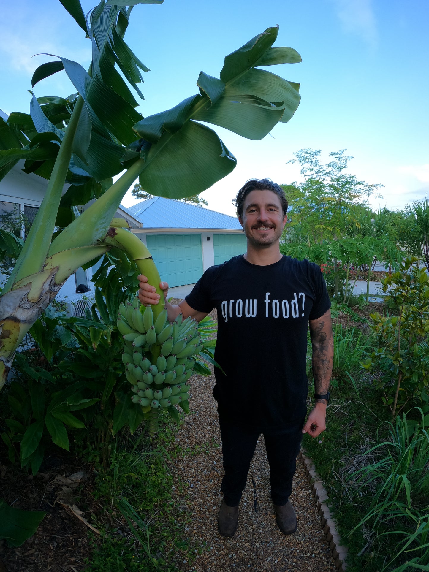 grow food? 100% Cotton T-Shirt