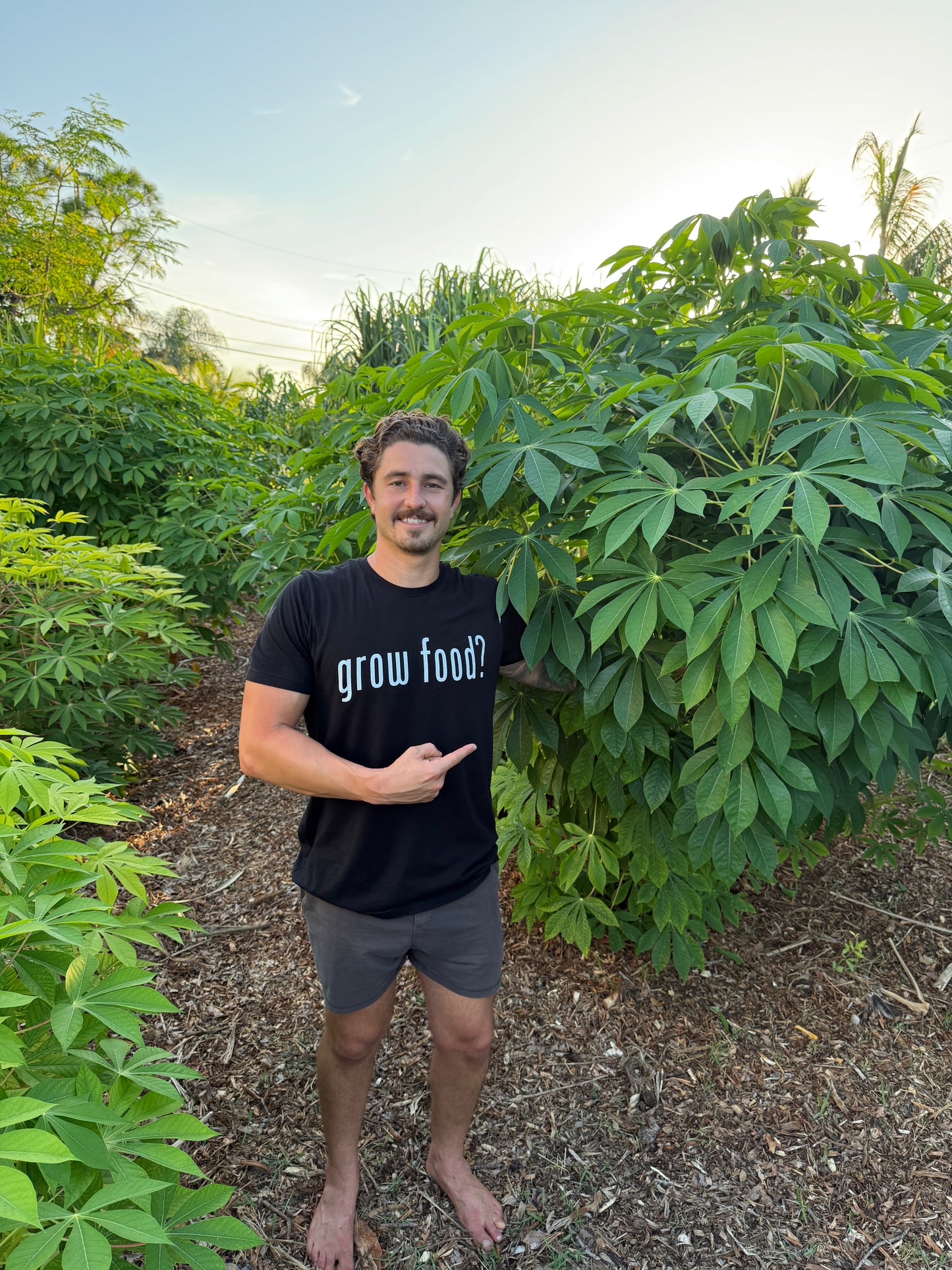 grow food? 100% Cotton T-Shirt