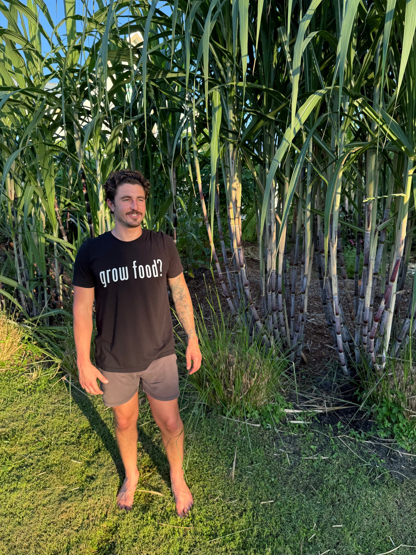 grow food? 100% Cotton T-Shirt