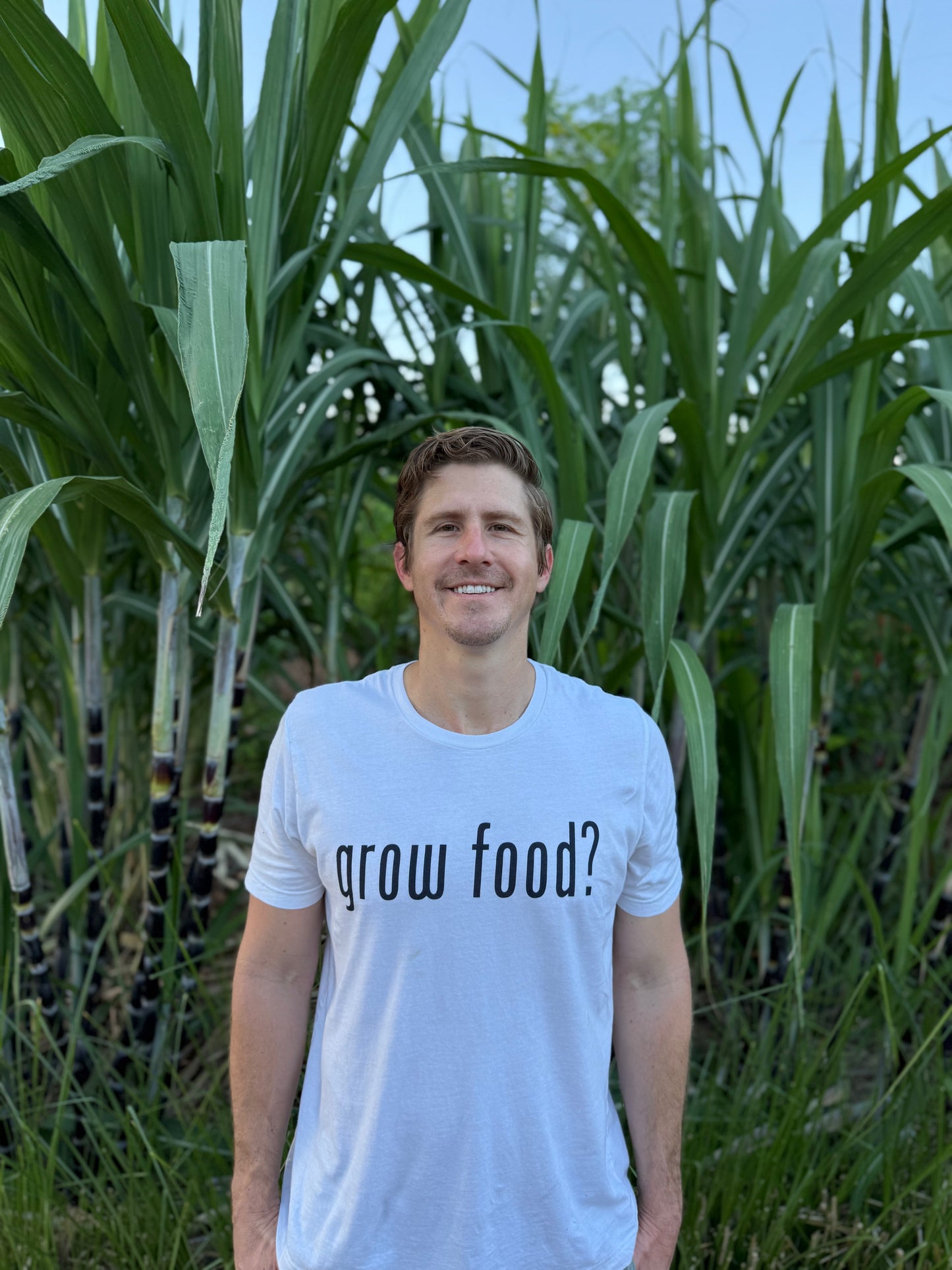 grow food? 100% Cotton T-Shirt