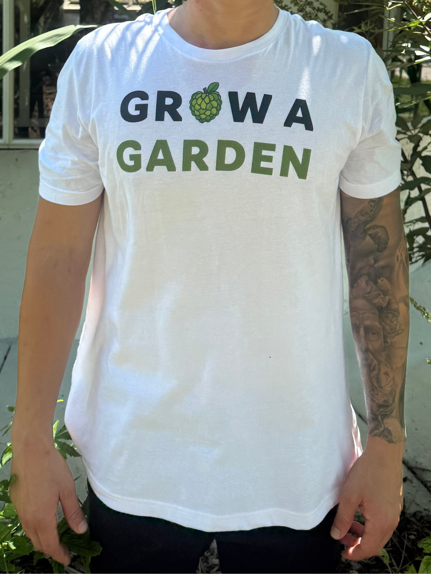 100% Cotton Grow A Garden Sugar Apple White T-Shirt