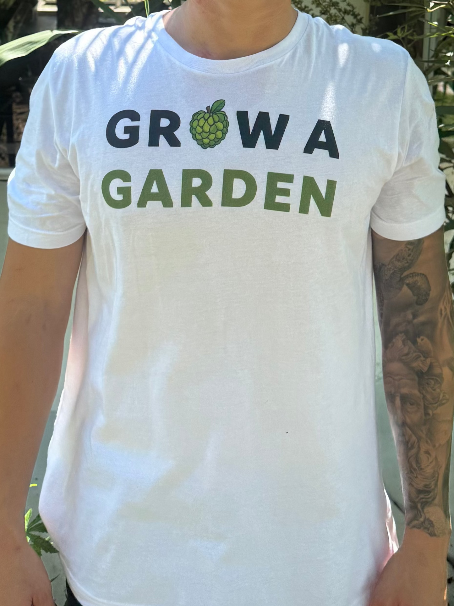 100% Cotton Grow A Garden Sugar Apple White T-Shirt