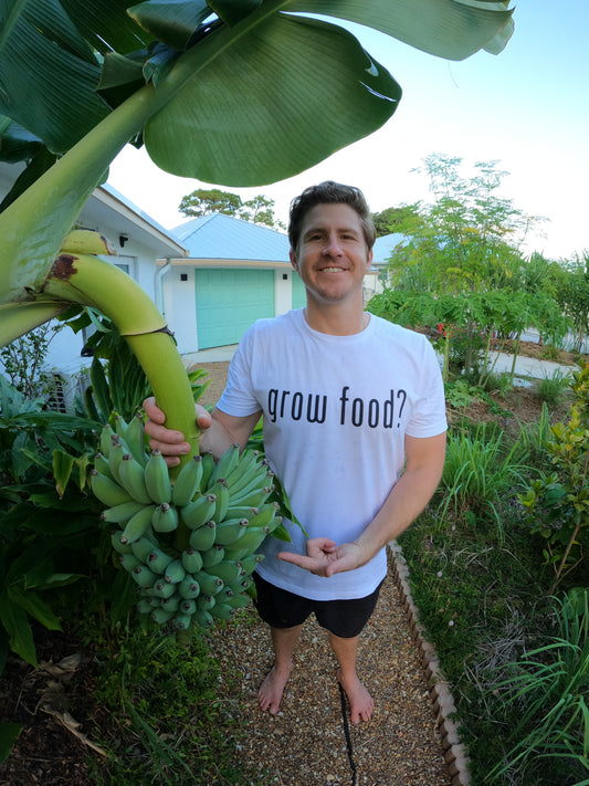 grow food? 100% Cotton T-Shirt