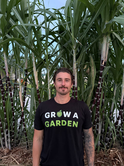 100% Cotton Grow A Garden Sugar Apple Black T-Shirt