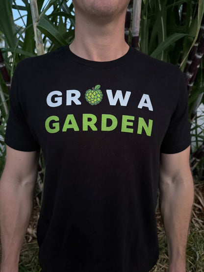 100% Cotton Grow A Garden Sugar Apple Black T-Shirt