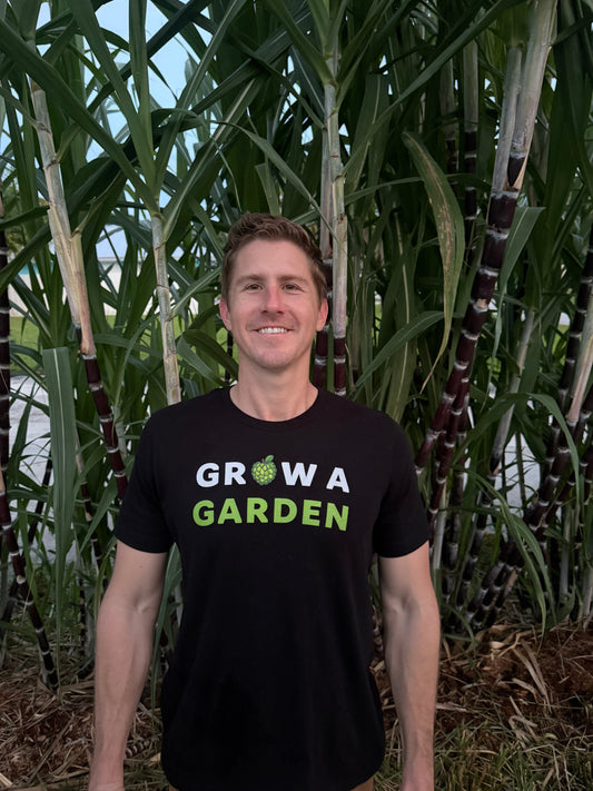 100% Cotton Grow A Garden Sugar Apple Black T-Shirt