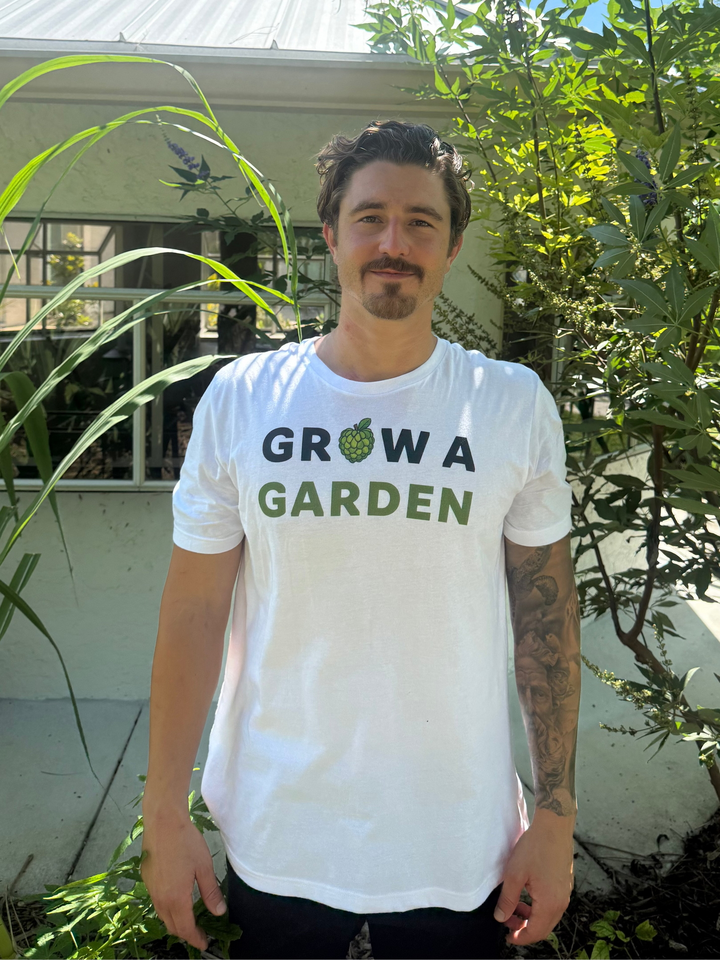 100% Cotton Grow A Garden Sugar Apple White T-Shirt